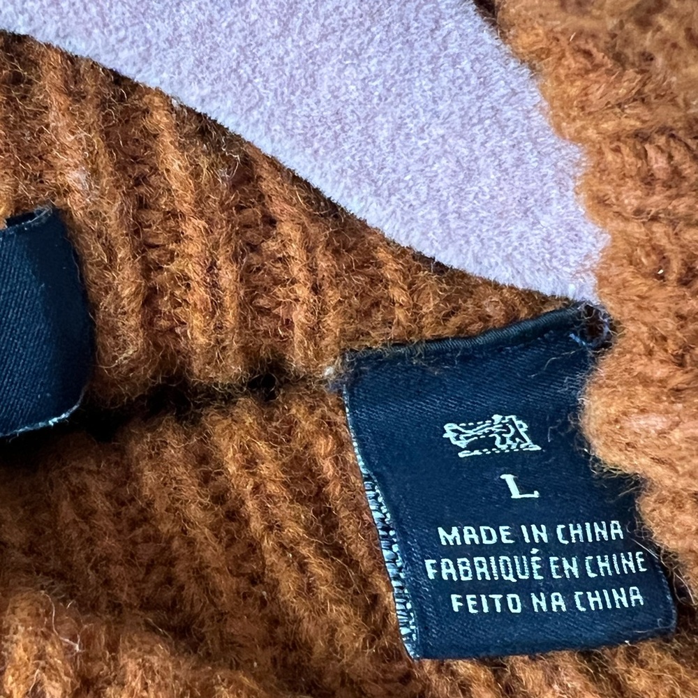 Scotch & Soda Burnt Orange Turtleneck Sweater Lg - Picture 4 of 10